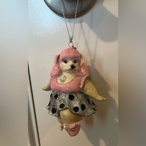 Katherine’s Collection PINK Poodle Ballerina Ornament